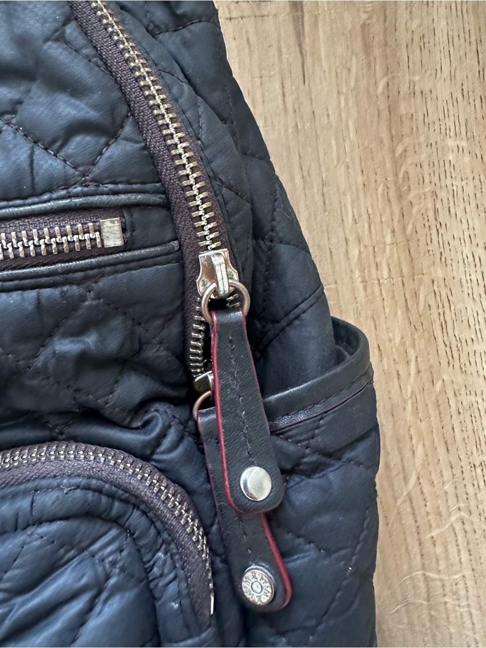 MZ Wallace Black Crosby Quilted Backpack with Silver Hardware - Picture 6 of 9